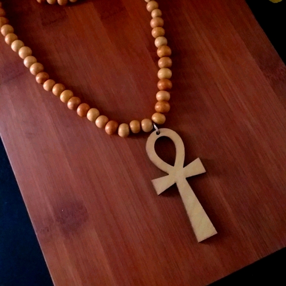 1PC Beautiful Mediation Bead Ankh Necklace - Picture 4 of 6